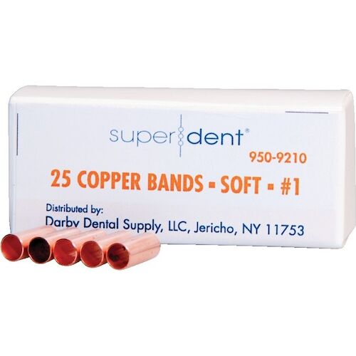 9509210 Copper Bands 1, Soft, 25/Box