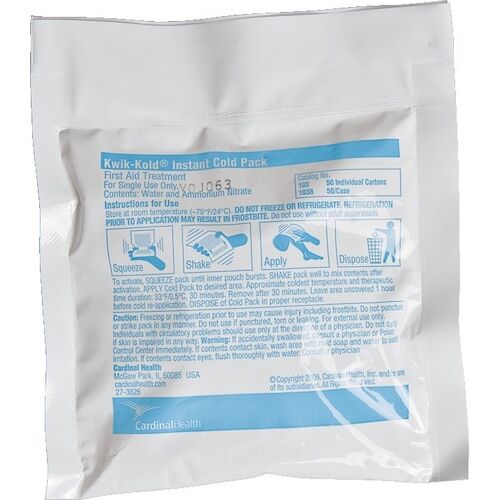 3272002 Instant Cold Packs Extra Small, 5" x 5.5", 50/Case