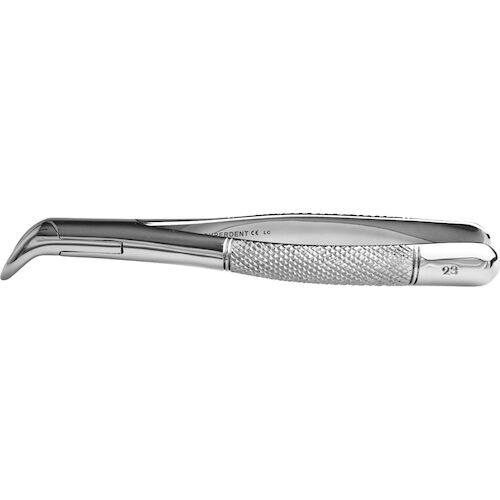 9552322 Stainless Steel Extraction Forceps #23, Cow Horn Beak, Straight Handle