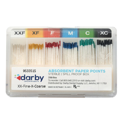 9533515 Absorbent Paper Points Assorted, 200/Box