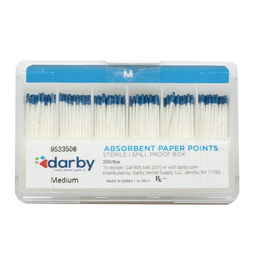 9533506 Absorbent Paper Points Medium, 200/Box