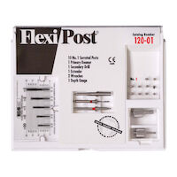 9530510 Flexi-Posts Standard Kits Stainless Steel, Size 1, Red, 10/Pkg., 120-01