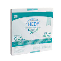 Hedy Dental Dam Latex Rubber Dam 5 in x 5 in Thin Gauge Green 52/Bx thumbnail 2