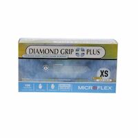 3173120 Diamond Grip Plus Latex PF Gloves Extra-Small, 100/Box, DGP350