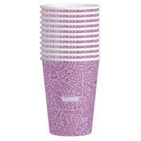 5256920 MONOART Graffiti Paper Cups 5256920, Lilac, 21410105, 50/Pkg