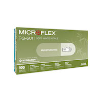 3173030 Soft White Nitrile PF Gloves X- Small, 100/Box, TQ-601-XS
