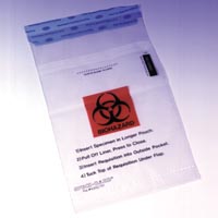 9561130 Safe-T-Bags Instant Seal Dual Pocket, 6"  x 10", 250/Pkg., 190