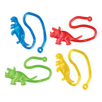 Dinosaur Sticky Figures Assorted Colors 12/Pk - Dinosaur Sticky Figures Assorted Colors 12/Pk - Image 1