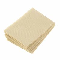 3410330 Patient Towels Economy, 2-Ply Paper, 1-Ply Poly, Beige, 500/Box
