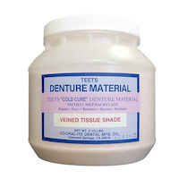 9538340 Teets Denture Powder and Liquid Cold Cure Powder, Vein Tissue, 2.5 lb., 8202