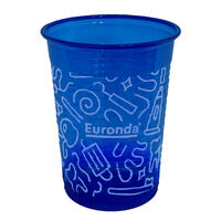 5258440 Monoart Graffiti Plastic Cup Blue Graffiti, 21410067, 200/Pkg