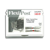 9535940 Flexi-Post Refills and Economy Refills Stainless Steel, Size 1, Red, Economy 30/Pkg., 140-01