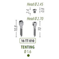 496-0450  1.6 mm x 10 mm, Tenting Screw, 16-TT-010 product image