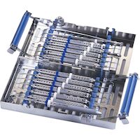 8436650 Signature Series Ortho Cassettes, Double-Decker Blue, Small, 14 Instrument, IM9148