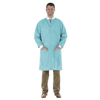 9520850 SafeWear High Performance Lab Coat Medium, Tropical Teal, 12/Pkg., 8117B