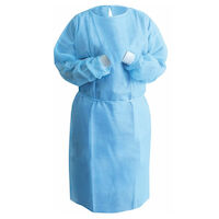 5251060 Non-Woven Polypropylene Gowns with Knit Cuff Non-Woven Polypropylene Gowns with Knit Cuff, 10/Bag, Blue, UGI-67011