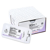 0064160 Coated Vicryl Sutures 6-0, 18", J492G, P-3, 12/Box, 1, Undyed