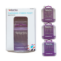 9520860 Tapered Fiber Posts Starter Kit, 15 Tapered Posts, 5 each size