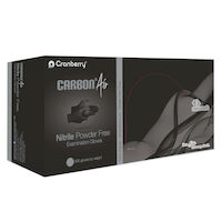 5250960 Carbon Air Nitrile Exam Gloves Small, 300/Box, Black, CR3266