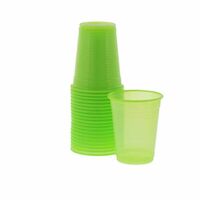 4952070 Monoart Plastic Cups Lime, 200 ml, 100/Pkg., 21410020