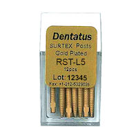 9519670 Surtex Gold Plated Post Refills Long, L-5, 11.8 mm, 12/Pkg., RST-L5