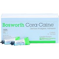 8090280 Cora-Caine -  Denture Analgesic and Adhesive, Coralite 4 g Tubes, 36/Box, 16621
