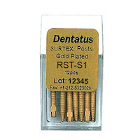 9519690 Surtex Gold Plated Post Refills Short, S-1, 7.8 mm, 12/Pkg., RST-S1