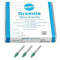 8883301 Greenie Abrasive Points Mini-Point, FG, 12/Pkg., 0414