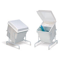 9535611 E-Z Storage System Tub, White w/Clear Cover, 29R610