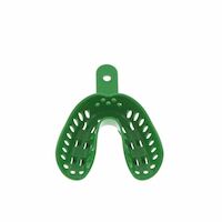 2211321 Tuff Lock Disposable Impression Trays Adult, Medium, Lower, Green, 50/Bag, GIT-L2