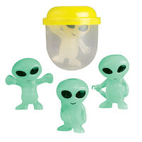 331-0331  1", Glow-in-the-Dark Aliens, 250/Pkg. product image