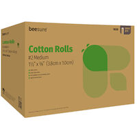 2211831 Cotton Rolls #2 Medium, 1 1/2" x 3/8", 2000/Box, 1820