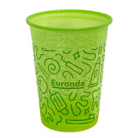 5258441 Monoart Graffiti Plastic Cup Lime Graffiti, 21410068, 200/Pkg