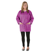 9520841 SafeWear Hipster Jackets Protective Hip-Length Jacket Small, Poppy Pink, 12/Pkg., 8116A