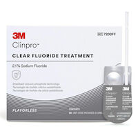 5256251 3M Clinpro Clear Fluoride Treatment 5256251, Flavorless, 0.5mL Unit Dose, 7200FF, 50/Pkg