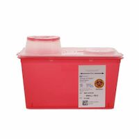 9902651 Sharps-A-Gator Chimney Top Containers 4 Quart, Red, Each, 8881676236