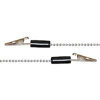 9501751 Bib Clips Chain, 14", Black, 3/Bag