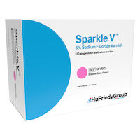 3410261 Sparkle V Sodium Fluoride Varnish Bubble Gum, 0.04 ml, Unit Dose, 120/Box, UFVBG