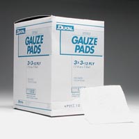 3116561 Gauze Sponges and Pads Gauze Pad, 3"x 3", 12 Ply, 100/Box, 3353