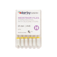 5250761 Hedstrom Files with Silicone Stops 25mm, #45, 6/Pkg.