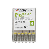 5255581 Darby Deluxe Flex K Files #8, 25mm, 6/Pkg