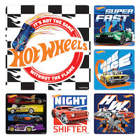 525-5491  Hot Wheels Cars Stickers, 100/Roll, PS761 product image