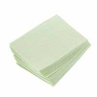 3410991 Patient Towels Deluxe, 3-Ply Paper, 1-Ply Poly, Green, 500/Box