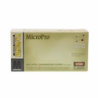 9507302 MicroPro Latex PF Gloves Medium, 100/Box
