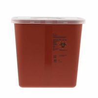 0063212 SharpSafety Sharps Containers 2 Gallon, with Rotor Lid, Red, 8970