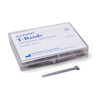 8972022 T-Bands Narrow, Stainless Steel, Straight, 4 mm, 100/Box, BTSS/N