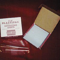 9536322 Plastipac Separating Film 5" x 5" Sheets, 1000/Pkg., 45515