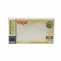 9507522 Vinyl PF Gloves Medium, 100/Box, SPF100M