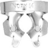 8492722 Ivory Rubber Dam Clamps, Wingless W14, Paritally Erupted, 57544