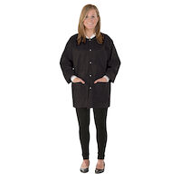 9526822 SafeWear Hipster Jackets Protective Hip-Length Jacket Large, Black, 12/Pkg., 8118-C